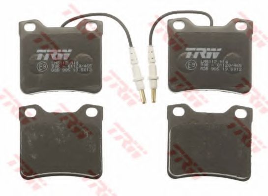 комплект спирачно феродо, дискови спирачки GDB985