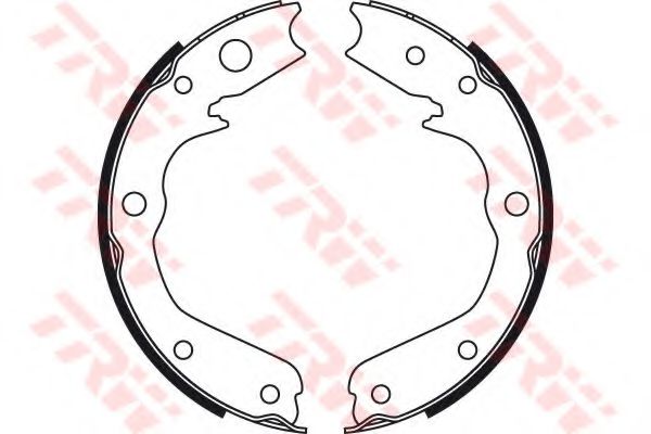 комплект спирачна челюст, ръчна спирачка GS8497