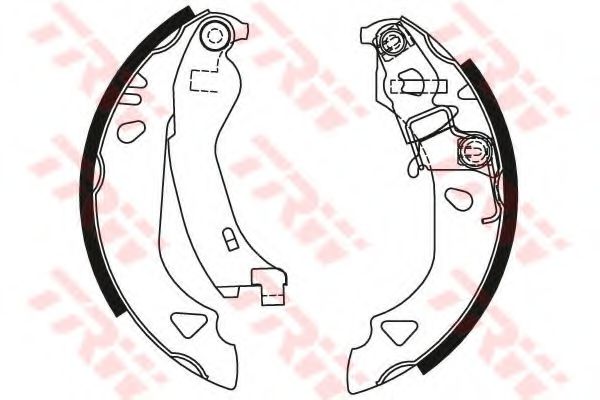 комплект спирачна челюст GS8570