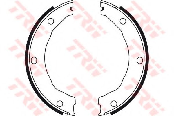 комплект спирачна челюст, ръчна спирачка GS8726