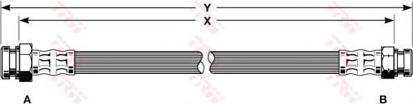 спирачен маркуч PHA134