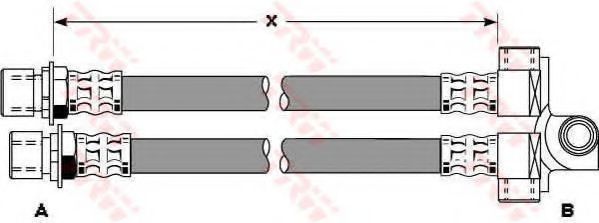 спирачен маркуч PHA277