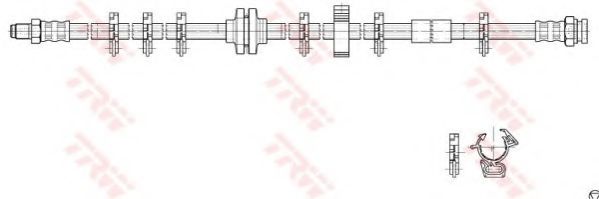 спирачен маркуч PHB268