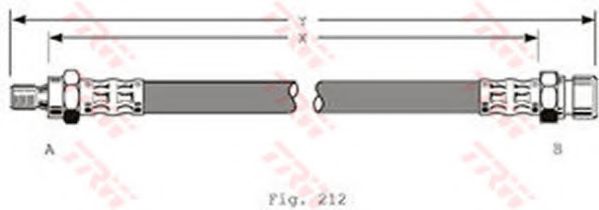 спирачен маркуч PHB311