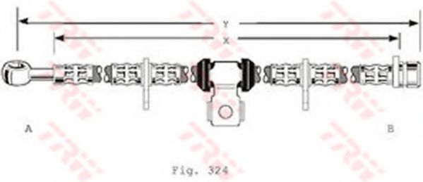 спирачен маркуч PHD134