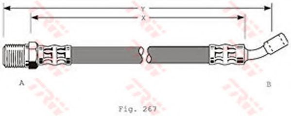 спирачен маркуч PHD147