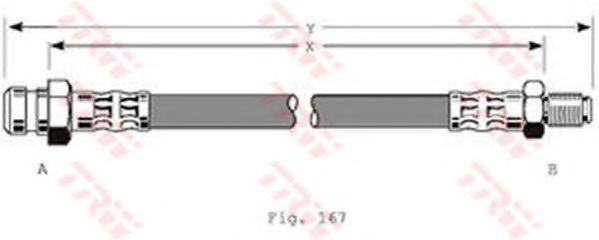 спирачен маркуч PHD334