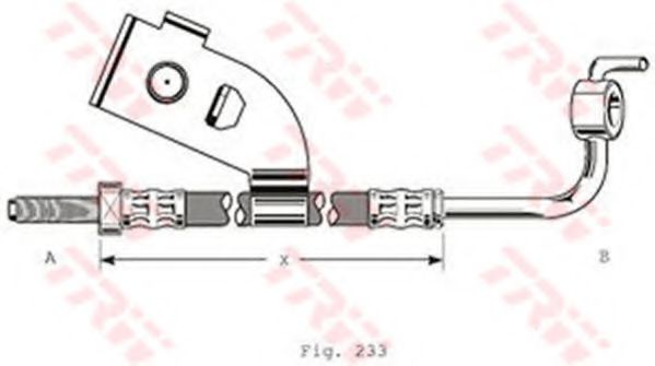 спирачен маркуч PHD342