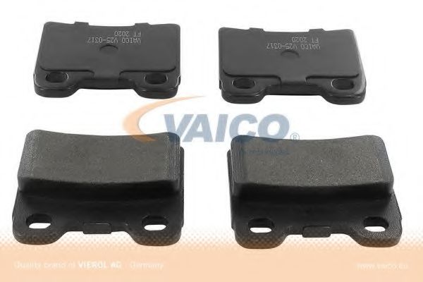 комплект спирачно феродо, дискови спирачки V25-0317