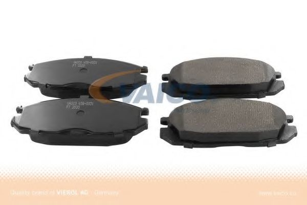 комплект спирачно феродо, дискови спирачки V38-0031