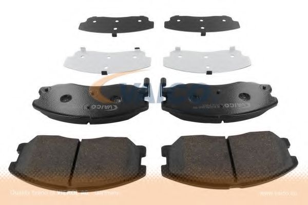 комплект спирачно феродо, дискови спирачки V40-0652