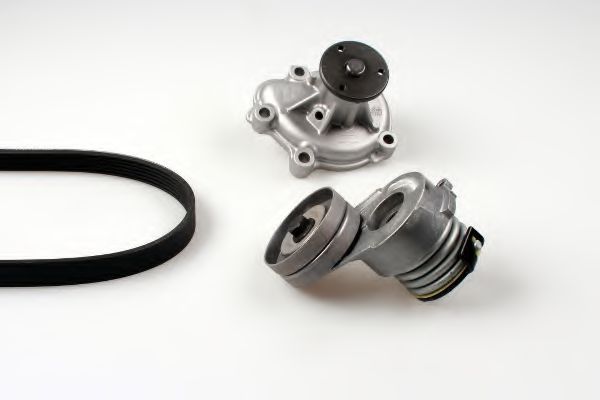 водна помпа + комплект пистови ремъци клиновидно оребряване PK03720