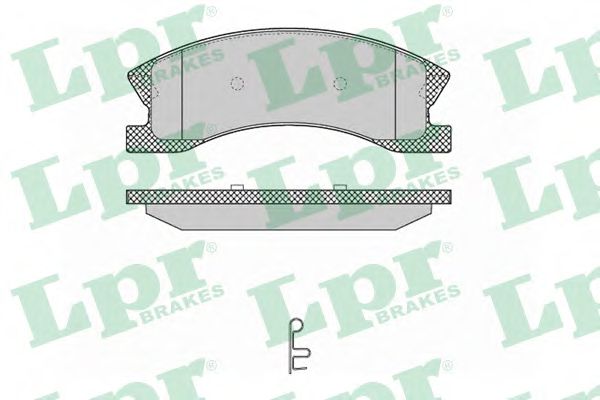комплект спирачно феродо, дискови спирачки