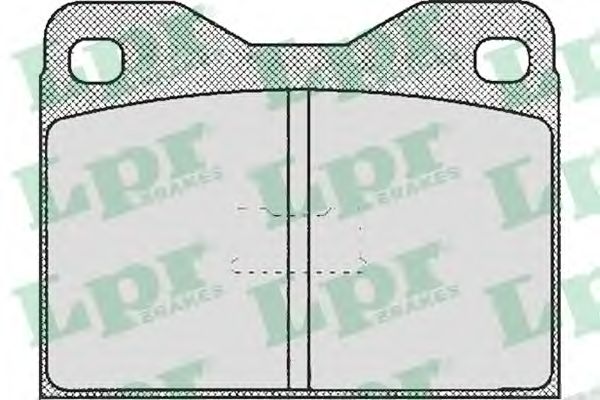 комплект спирачно феродо, дискови спирачки