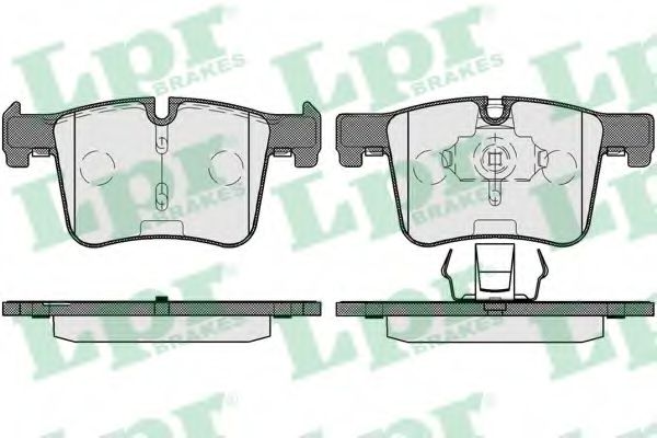 комплект спирачно феродо, дискови спирачки