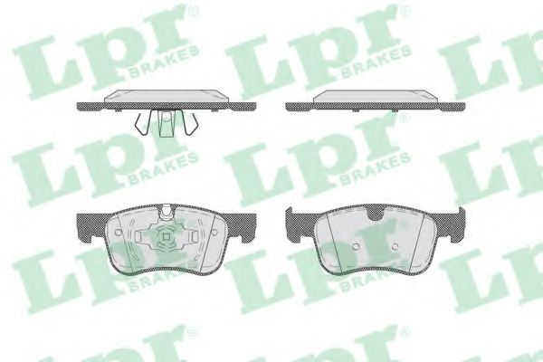 комплект спирачно феродо, дискови спирачки