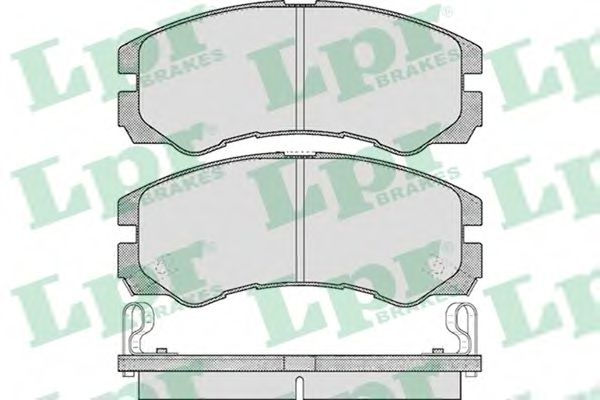 комплект спирачно феродо, дискови спирачки