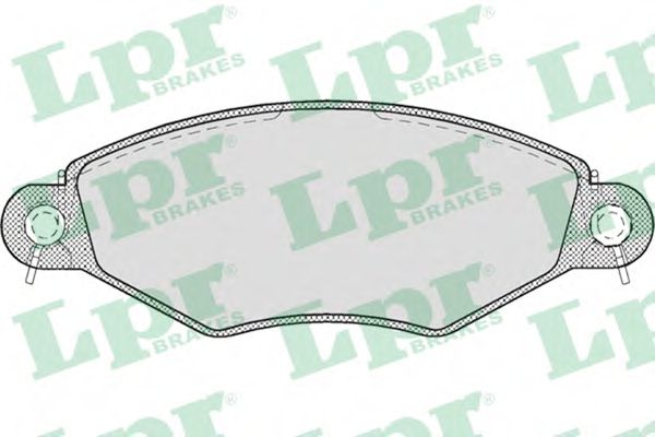 комплект спирачно феродо, дискови спирачки 05P708