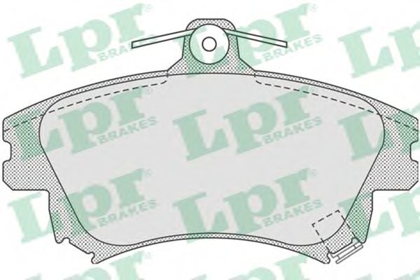 комплект спирачно феродо, дискови спирачки