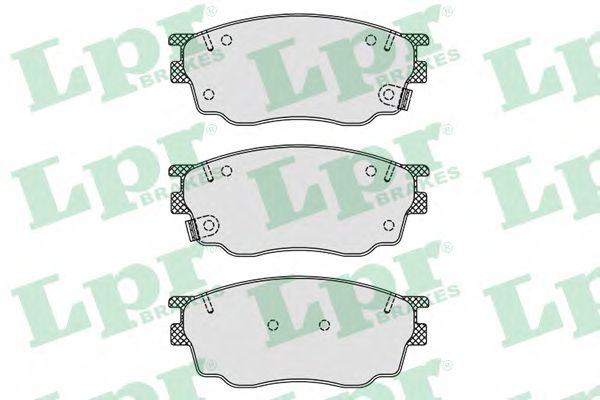 комплект спирачно феродо, дискови спирачки