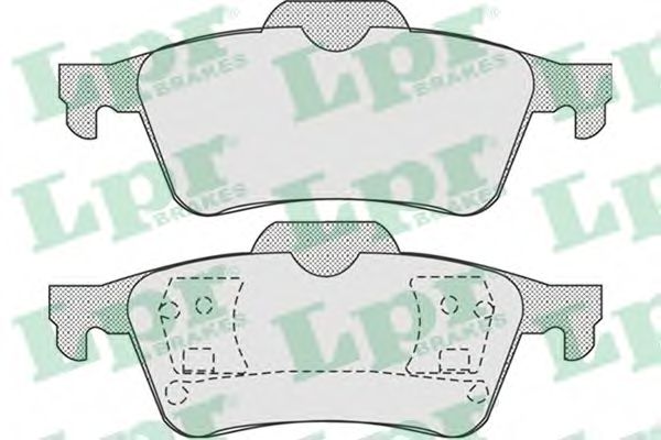 комплект спирачно феродо, дискови спирачки 05P907