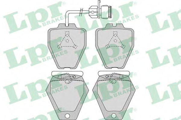 комплект спирачно феродо, дискови спирачки 05P981