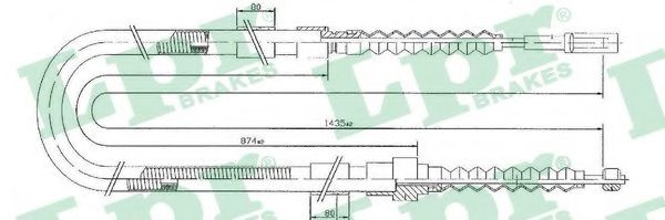 жило, ръчна спирачка C0031B