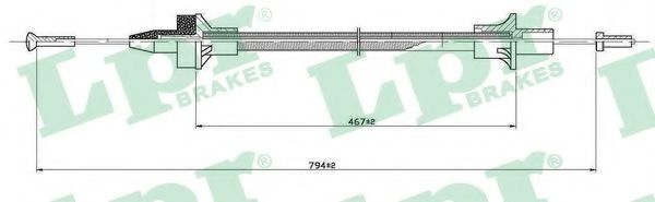 въжен механизъм, задействане на съединителя C0076C