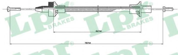 въжен механизъм, задействане на съединителя C0079C