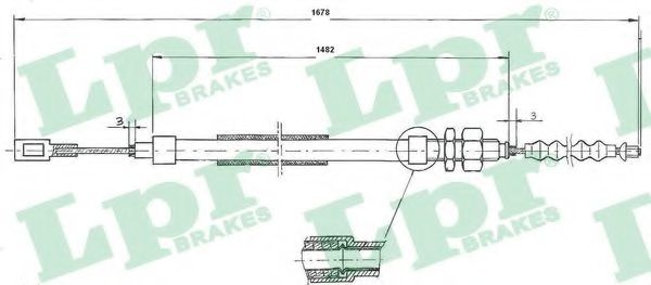 жило, ръчна спирачка C0095B