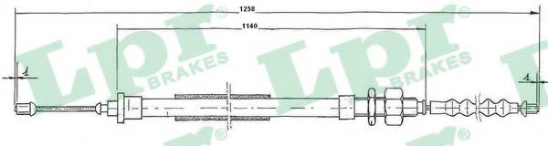 жило, ръчна спирачка C0115B