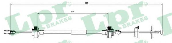 въжен механизъм, задействане на съединителя C0147C