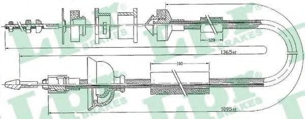 въжен механизъм, задействане на съединителя C0170C