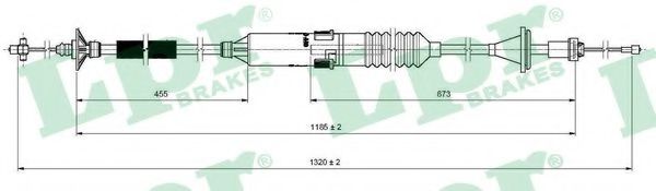 въжен механизъм, задействане на съединителя C0197C