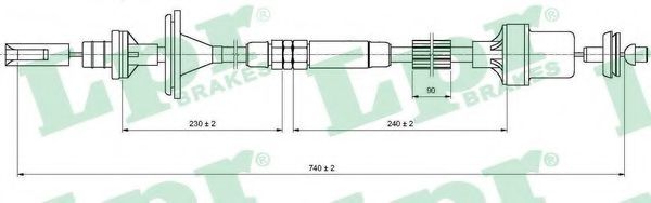 въжен механизъм, задействане на съединителя C0213C