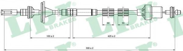 въжен механизъм, задействане на съединителя C0215C