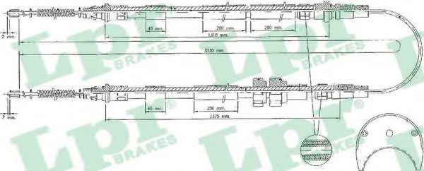 жило, ръчна спирачка C0234B