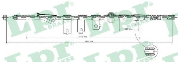 жило, ръчна спирачка C0311B