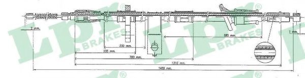жило, ръчна спирачка C0321B