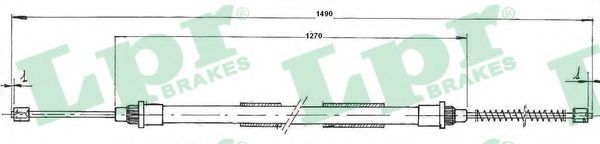 жило, ръчна спирачка C0731B