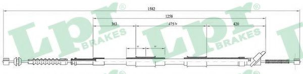 жило, ръчна спирачка C0874B