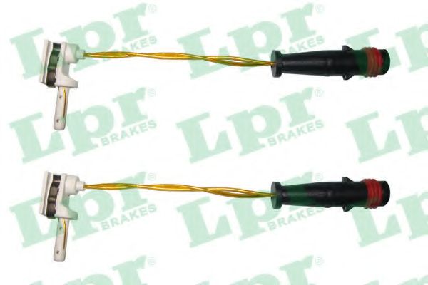 предупредителен контактен сензор, износване на накладките