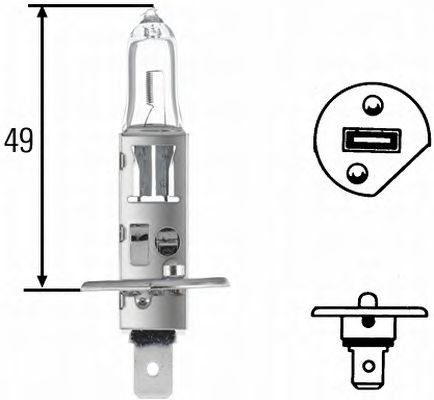 крушка с нагреваема жичка, главни фарове 8GH 002 089-136