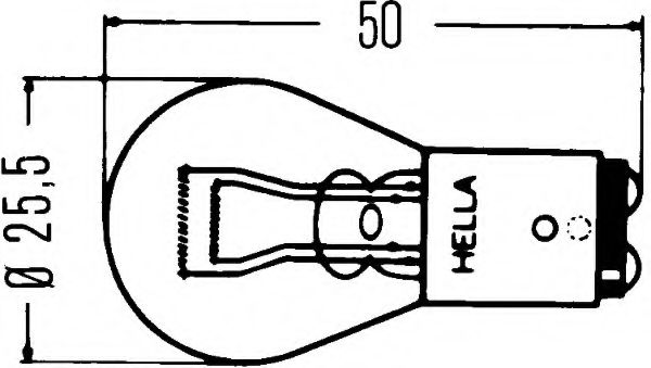 крушка с нагреваема жичка, стоп светлини/габарити 8GD 004 772-121