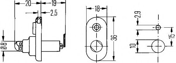 контактен ключ, контак за врата 6ZF 004 365-031