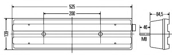 задни светлини; задни светлини 2VP 007 500-521