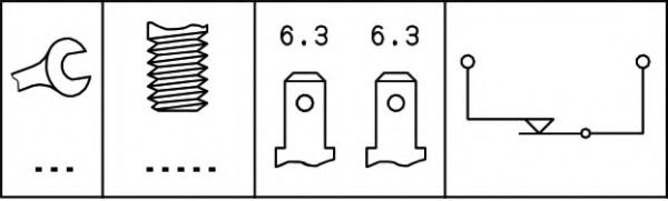 ключ за спирачните светлини 6DF 006 551-001