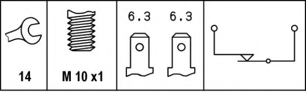 ключ за спирачните светлини 6DF 007 362-001