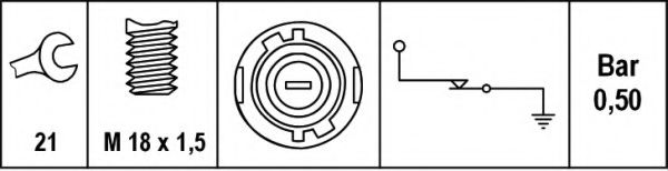 датчик за налягане на маслото 6ZF 007 396-001