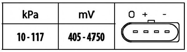 датчик, налягане при принудително пълнене 6PP 009 400-541